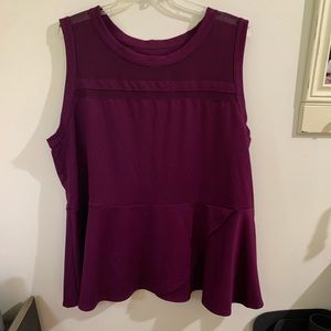 Purple Peplum Top from Merona for Target